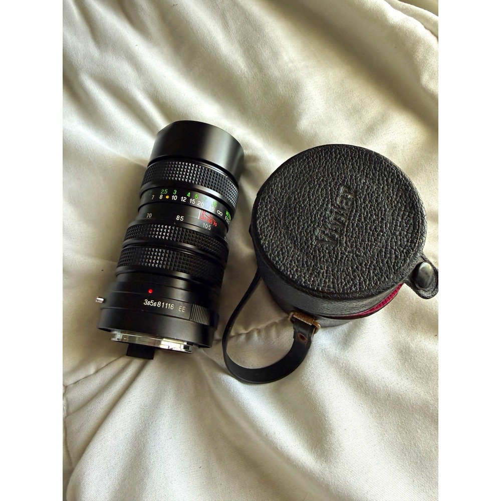 Vivitar 70-150mm f/3.8 Close Focusing Auto Zoom Konica AR 52mm w/ Case